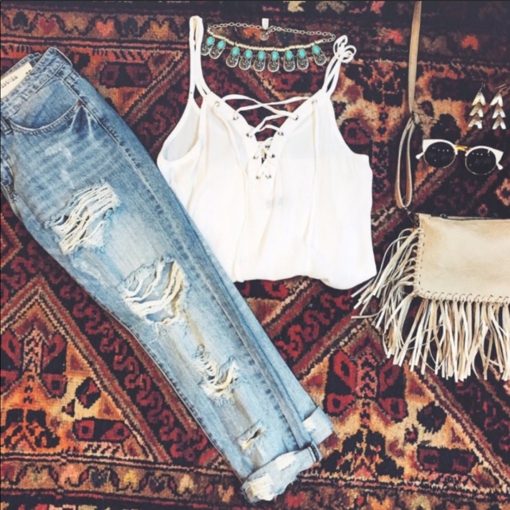 Free people boyfriend jeans